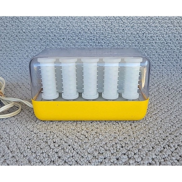 Clairol Style Setter C-14 Hairsetter Hot Rollers Electric Heat Curlers W Clips - Picture 3 of 7